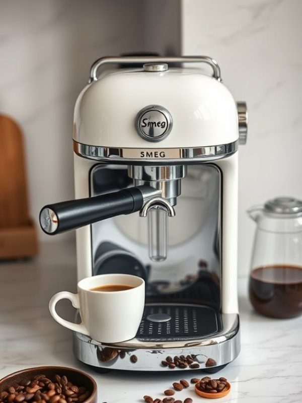 Vintage Style Meets Modern Brew_ Smeg Coffee Machine Perfection ☕✨